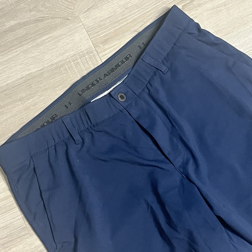 Under Armour Match Play Pants Men's‎ 38x30 Blue Performance Golf Chino Casual